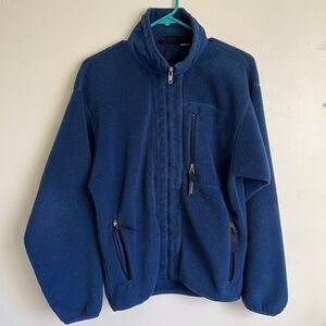 Patagonia Fleece Vtg Sz S Full Zip Synchilla Navy Blue USA